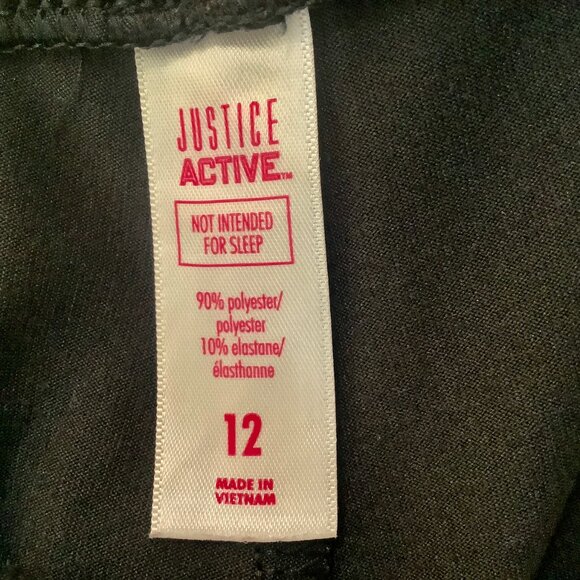 Black Leggings Studded Stars Justice Sz 12. - Picture 7 of 8